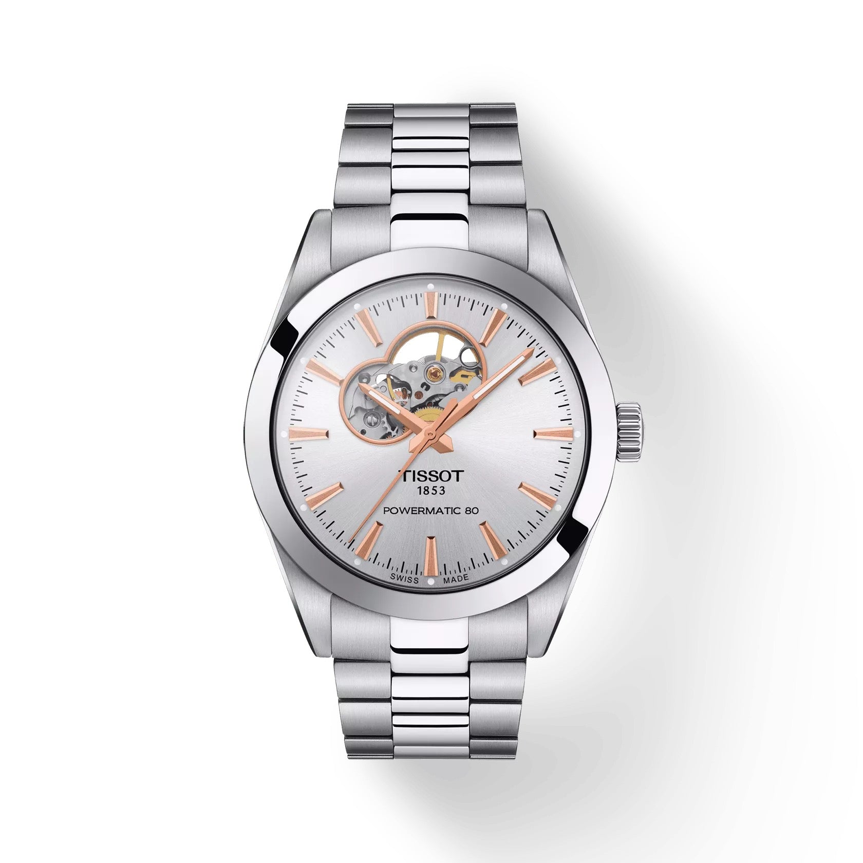 TISSOT GENTLEMAN OPEN HEART 40MM | T127.407.11.031.01